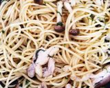 しめじとチキンの和風パスタ作り方3写真