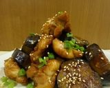 『ハラール料理』茄子チキン甘口醤油添え作り方5写真