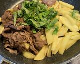 大葉香る＊牛肉とお芋の甘辛炒め♪作り方3写真