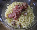 タコと生ハムの冷製ペペロンチーノみんと風作り方8写真