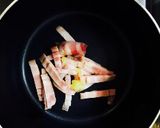 トマト&ベーコンの味噌汁作り方3写真
