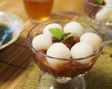 白玉だんご☆黒胡麻きなこ黒蜜かけ作り方4写真