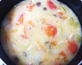トマト&ベーコンの味噌汁作り方7写真