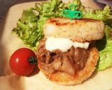 簡単焼肉ライスバーガー♪ランチやお弁当に作り方5写真