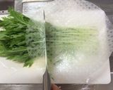 茗荷と冷しゃぶの生春巻き作り方3写真