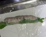 茗荷と冷しゃぶの生春巻き作り方6写真