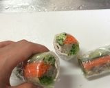 茗荷と冷しゃぶの生春巻き作り方7写真