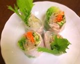 茗荷と冷しゃぶの生春巻き作り方8写真