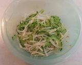 ゴーヤともやしの麺つゆマヨサラダ作り方2写真