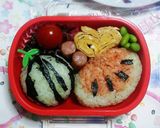 夏のキャラ弁✾すいか弁当part2✾作り方7写真