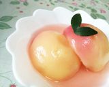 ふんわりピンクの桃のコンポート作り方6写真