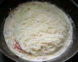 カルボナーラ de そーめん♪作り方5写真