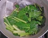 お出汁をきかせた小松菜煮作り方1写真
