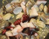 タコとアサリの夏の海風パスタ作り方4写真