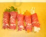 豚肉の野菜包み焼き作り方1写真