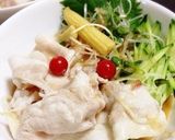 冷しゃぶサラダうどん作り方3写真