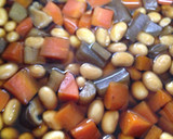 おいしぃ！残った五目豆で和風カレー☆作り方1写真