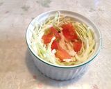 巣ごもりたまごうどんで♪月見ソーセー人作り方3写真