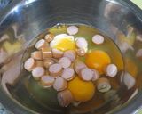 ウイニー入り玉子焼き作り方2写真