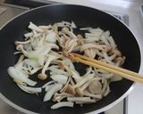 キノコの抹茶クリームソースパスタ作り方8写真