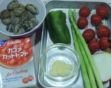 あさりとたっぷり野菜のスープパスタ作り方1写真
