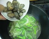 あさりとたっぷり野菜のスープパスタ作り方5写真