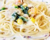 5分で簡単！本格生クリームソースパスタ♪作り方4写真
