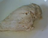 簡単ヘルシー鶏むね肉柔らか梅ジャム和え作り方1写真