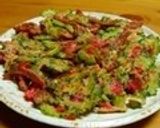 居酒屋味ゴーヤとソーセージかき揚げ天ぷら作り方8写真