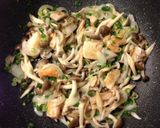 サーモンと味噌クリームのパスタ作り方5写真
