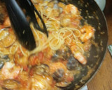 あさりと海老のトマトソースパスタ作り方8写真