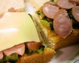 ゴーヤの和風ピザ焼きサンドⅡ作り方6写真