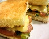 ゴーヤの和風ピザ焼きサンドⅡ作り方8写真