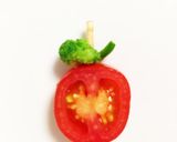トマトでりんご♡キャラ弁お弁当に作り方2写真