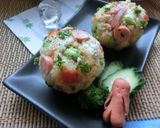 ウイニー×福神漬けのカレー風味のおにぎり作り方6写真