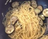 焼きなすガーリックバター醤油のパスタ作り方5写真