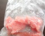 スイカだけで作るひんやりスムージー☆作り方1写真