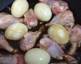 ご飯がすすむ〜♪③手羽元とゆで卵の酢煮作り方2写真