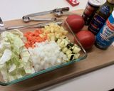 【ノンオイル】旬の野菜簡単ミネストローネ作り方1写真