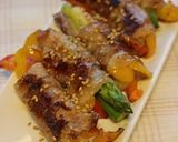 艶照り★オイスターソースde肉巻き野菜★作り方12写真