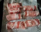 簡単！たらことしめじの豚チーズ巻き作り方2写真