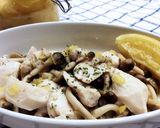 【塩レモン】鶏胸とキノコの塩レモン焼き作り方4写真