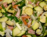 夏野菜＊ナポリタン！ホットプレートde♪作り方3写真