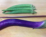 簡単‼︎オクラと茄子の胡麻和え作り方1写真