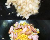 ガリバタこがし醤油の簡単とうもろこし炒飯作り方4写真