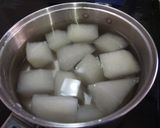 夏にピッタリ☆冬瓜の鶏そぼろ梅煮餡かけ作り方2写真