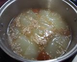 夏にピッタリ☆冬瓜の鶏そぼろ梅煮餡かけ作り方8写真