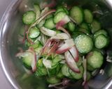 きゅうりとみょうがのさっぱり酢の物作り方2写真