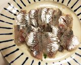 夏に食べたいさっぱりアジのポン酢漬け作り方3写真