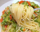 夏だからゴーヤとパプリカのパスタ作り方9写真